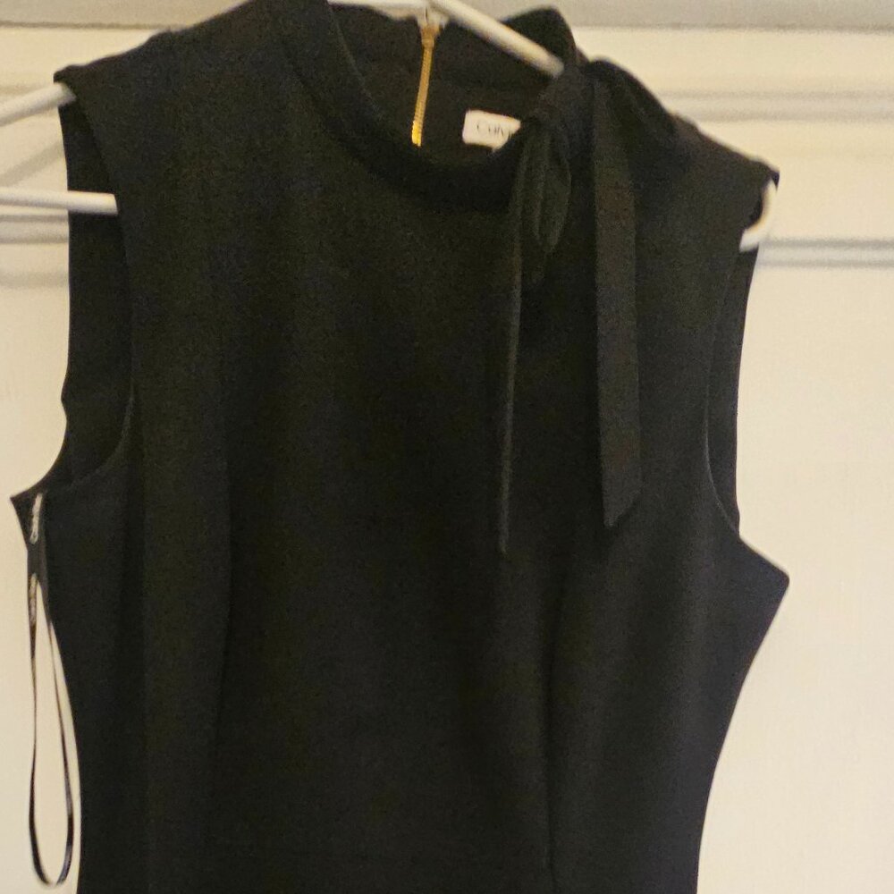 Woman black dress